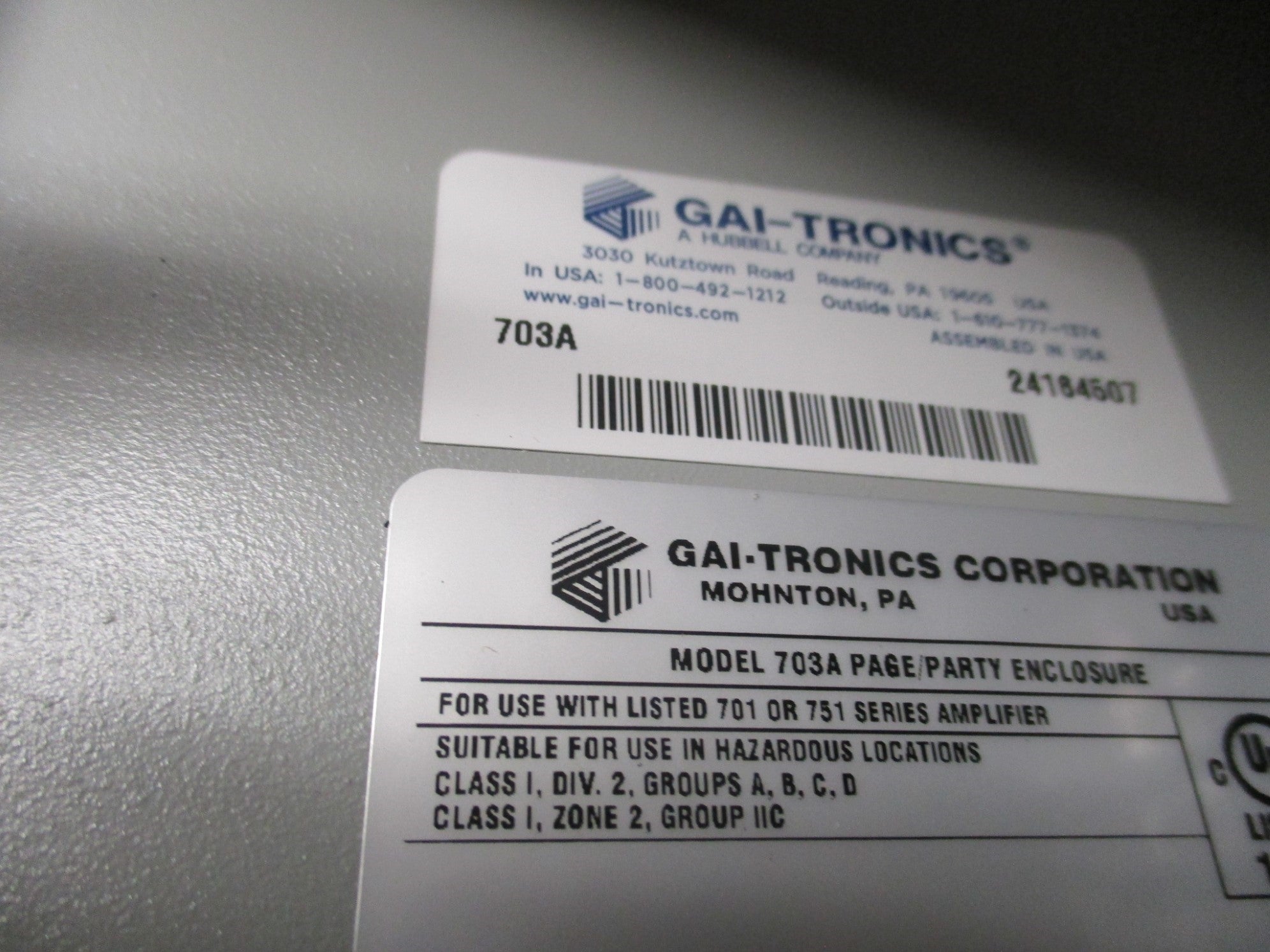 GAI-TRONICS 703A NSMP