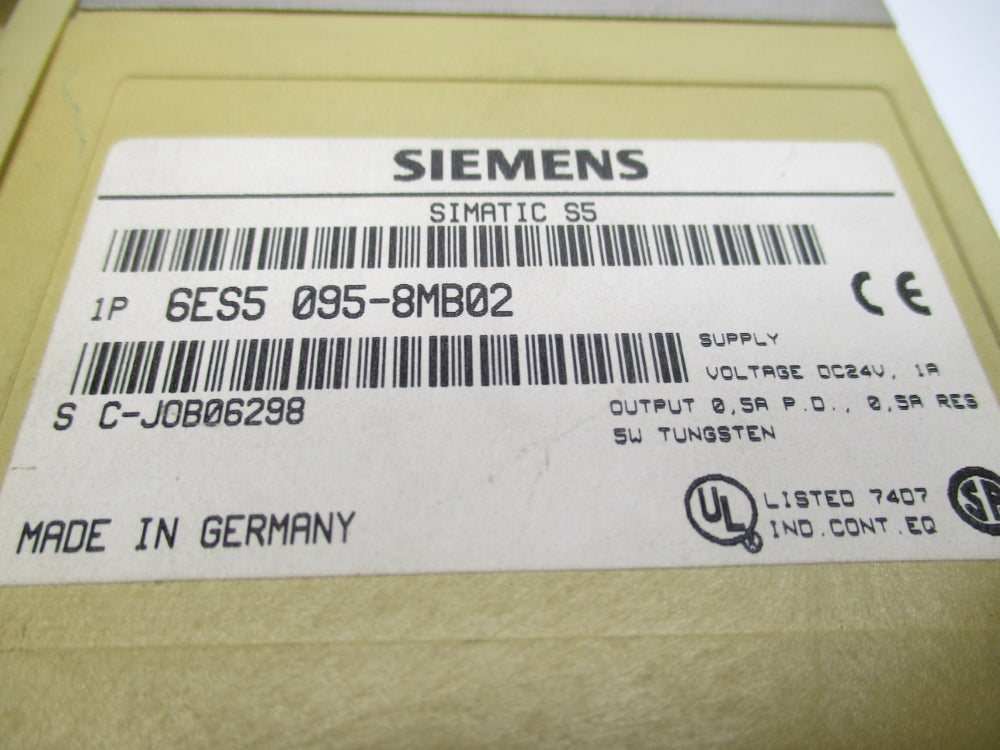 SIEMENS 6ES5095-8MB02 1A UNMP