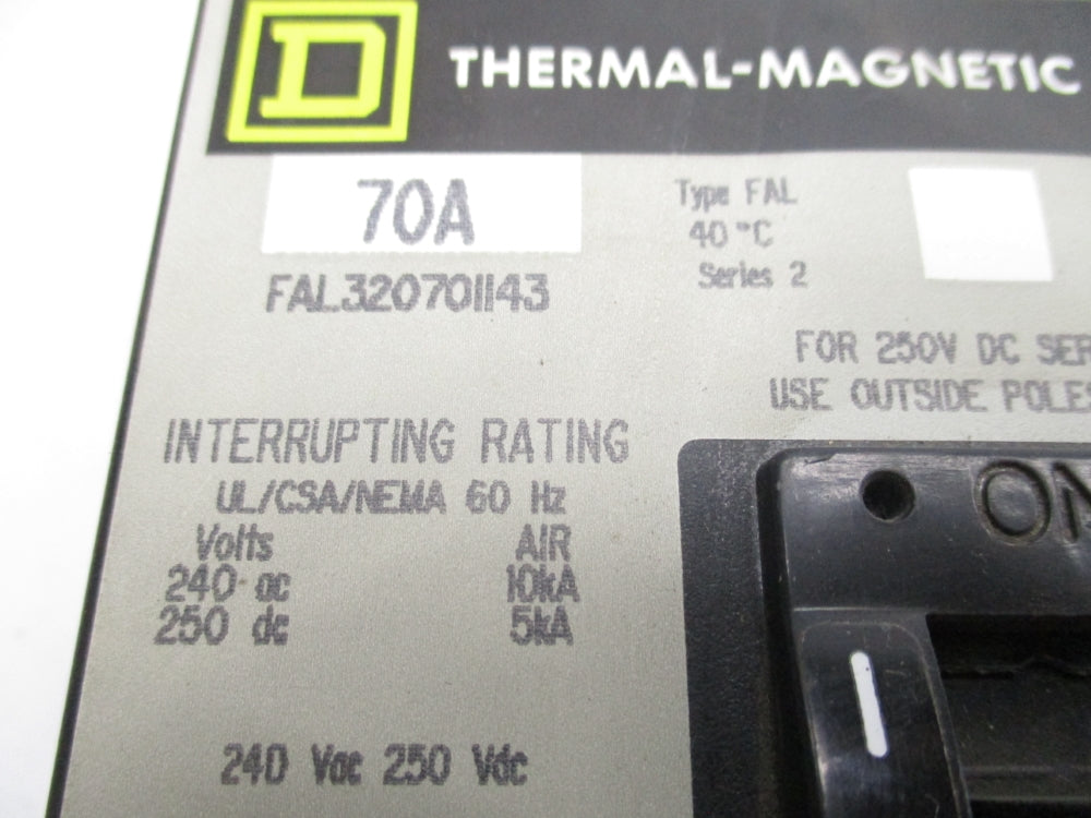 SQUARE D FAL320701143 70A 250V (GREY) NSMP
