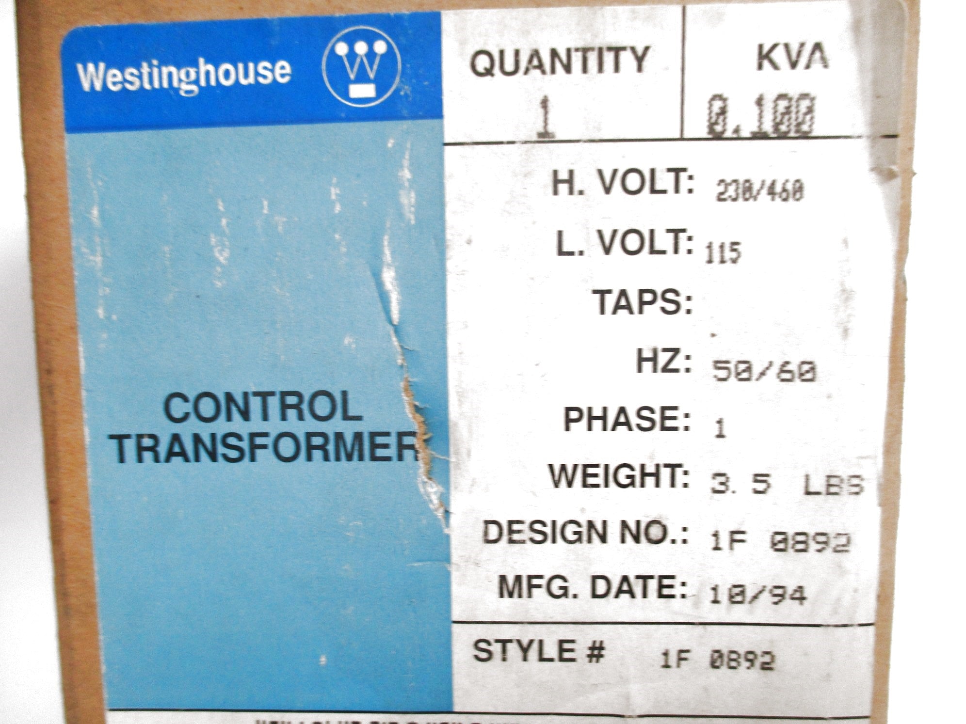 WESTINGHOUSE 1F0892 NSMP