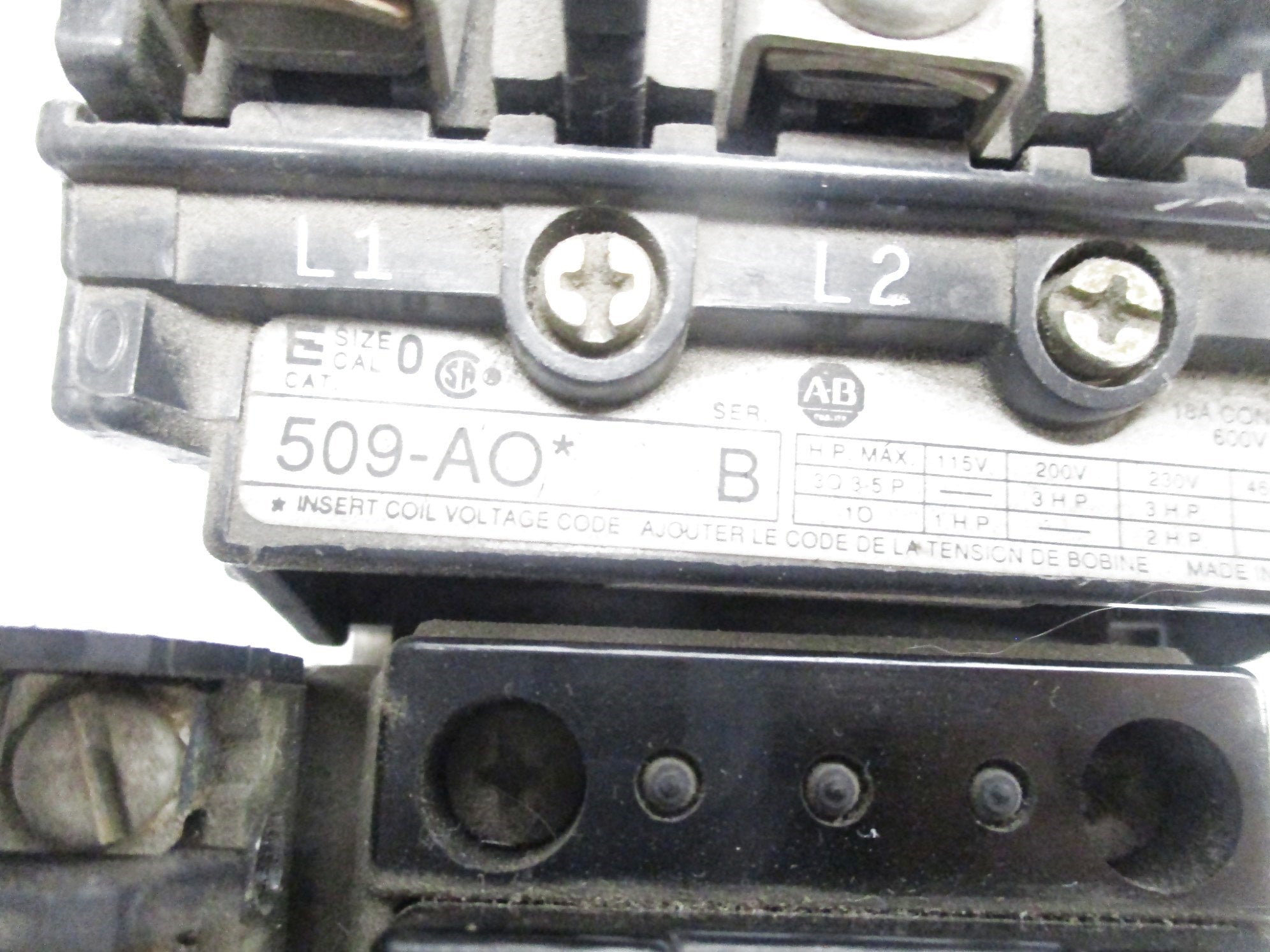 INDUSTRIAL SPARE PART 509-AOC SER. B UNMP