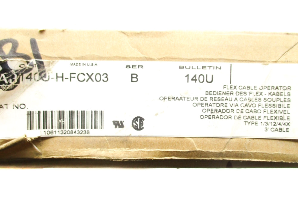 ALLEN BRADLEY 140U-H-FCX03 SER, B NSMP
