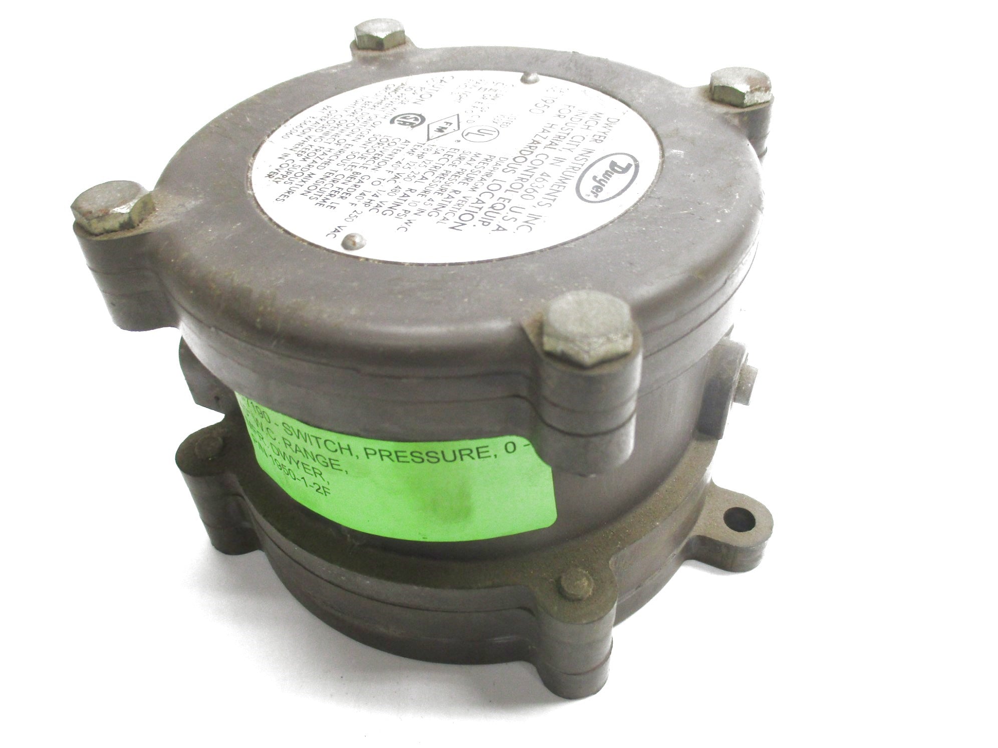 DWYER 1950-1-2-F 15A 480VAC 45PSI UNMP