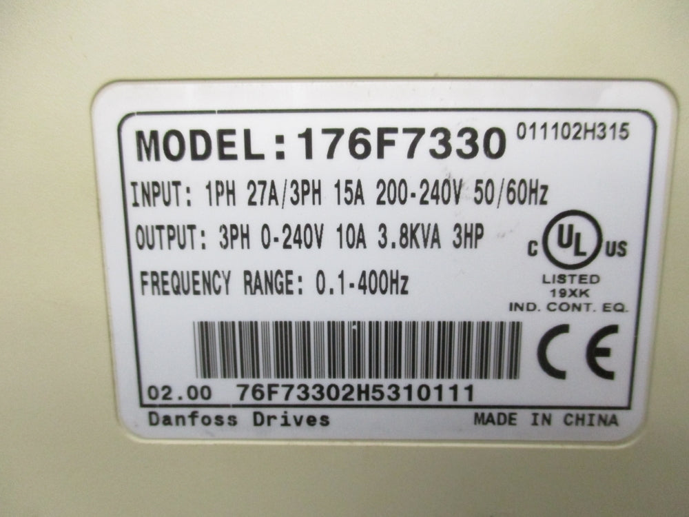 DANFOSS 176F7330 UNMP