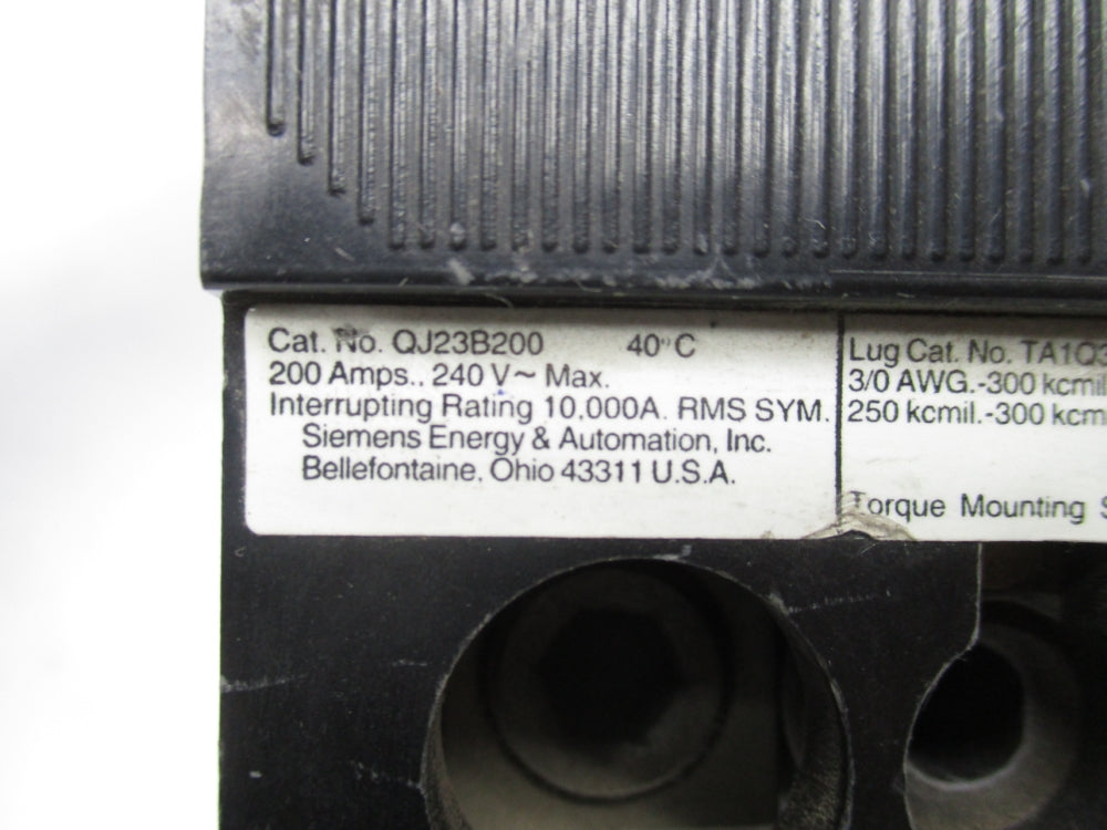 SIEMENS QJ23B200 200A 240V UNMP