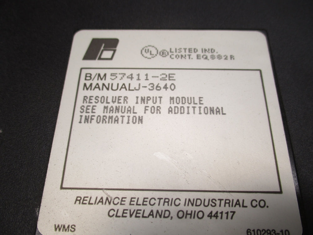 RELIANCE ELECTRIC 57411-2E 57C411 UNMP