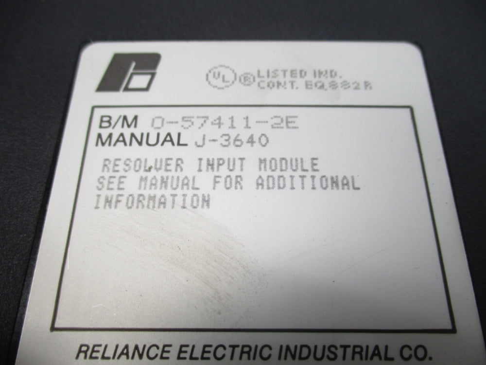 RELIANCE ELECTRIC 0-57411-2E UNMP
