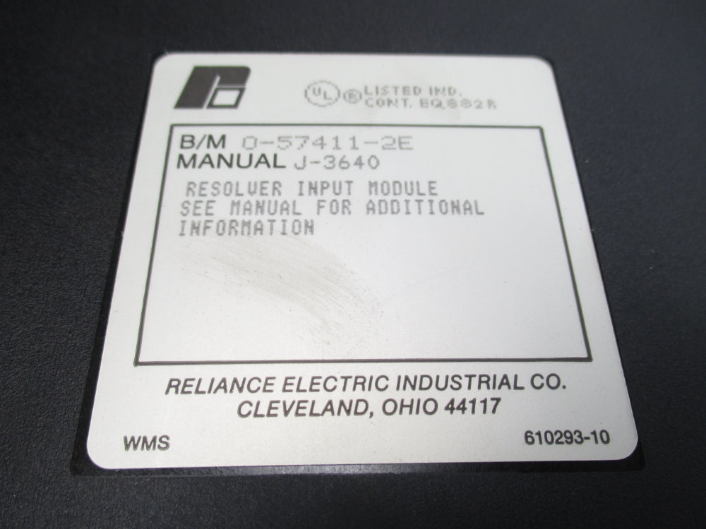 RELIANCE ELECTRIC 0-57411-2E UNMP