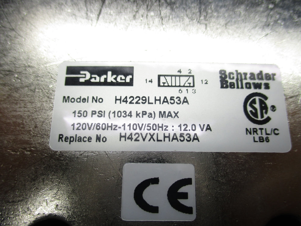 PARKER H4229LHA53A 110/120V 150PSI NSMP
