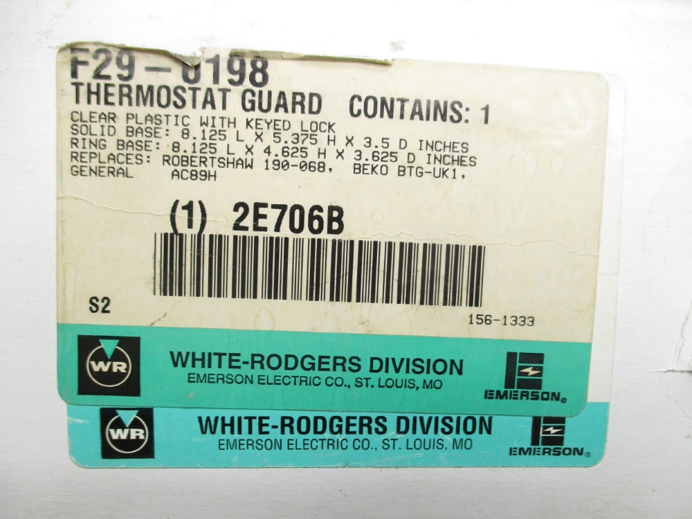 WHITE RODGER DIVISION F29-0198 (NO KEY) NSMP