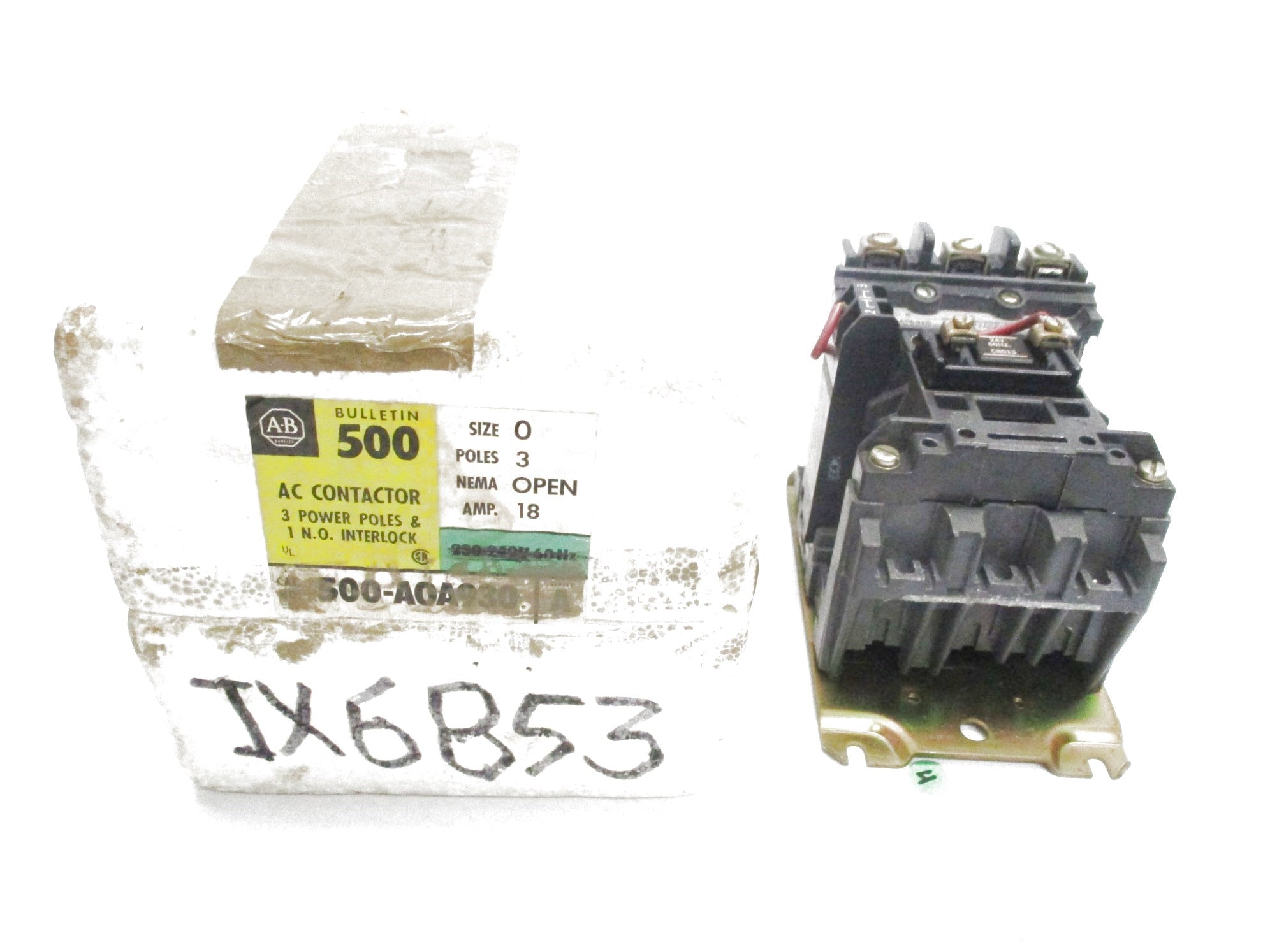 INDUSTRIAL SPARE PART 500-A0A930 18A 24V SER. A (GR/YL) NSMP