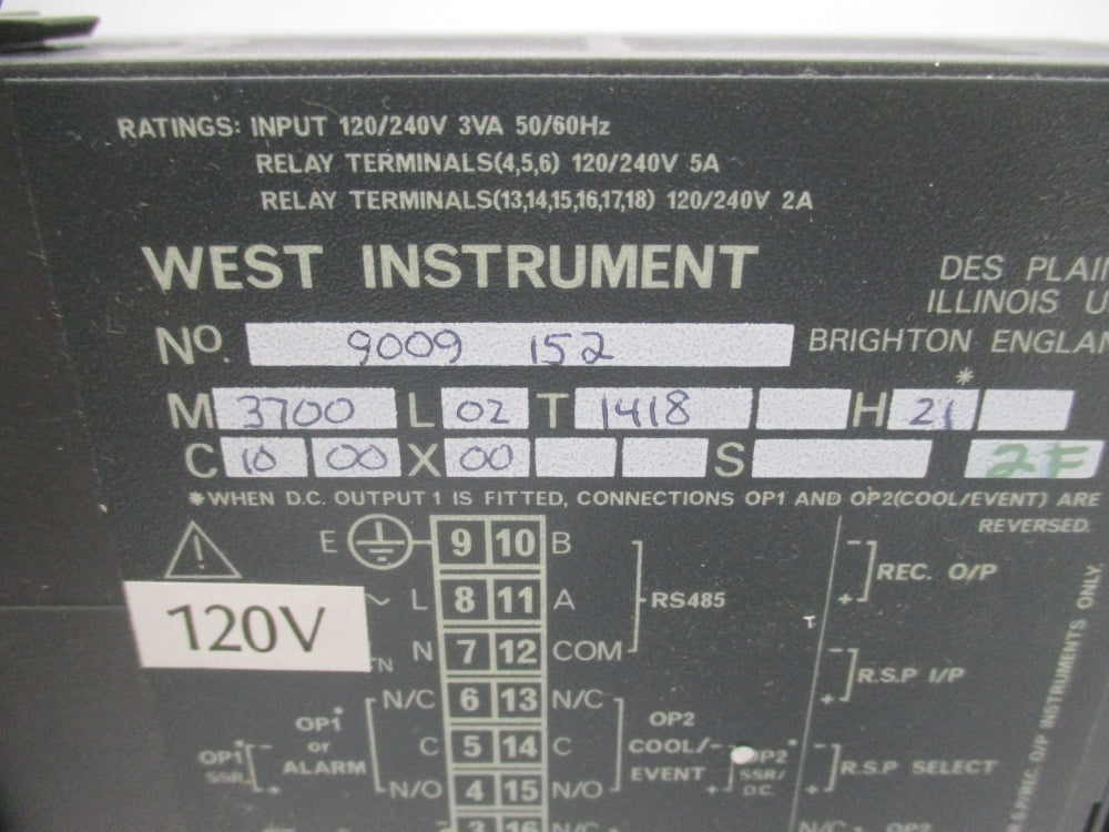 WEST INSTRUMENT M3700L02T1418H21  NSNP