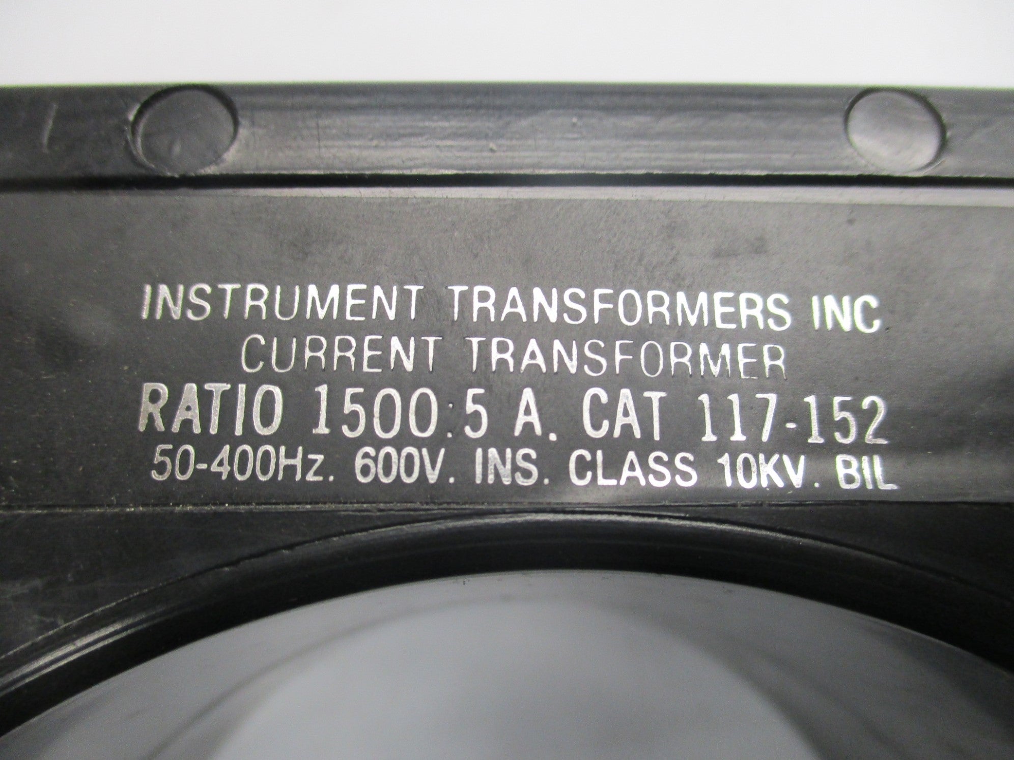 INSTRUMENT TRANSFORMERS 117-152 UNMP