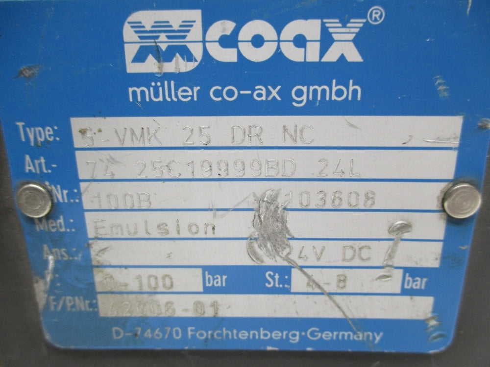 COAX 5-VMK25DRNC 24VDC 4-8BAR NSNP