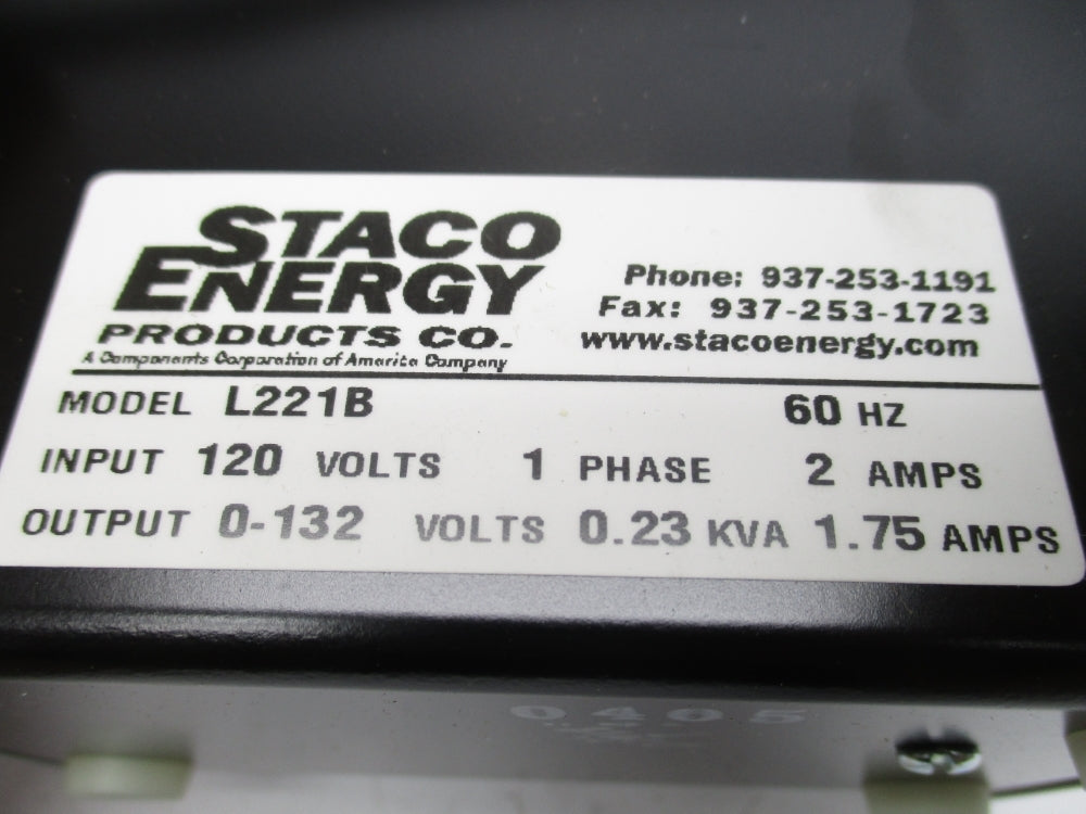 STACO ENERGY L221B .23KVA NSMP