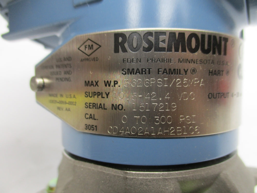 ROSEMOUNT 3051CD4A02A1AH2B1C6 NSMP