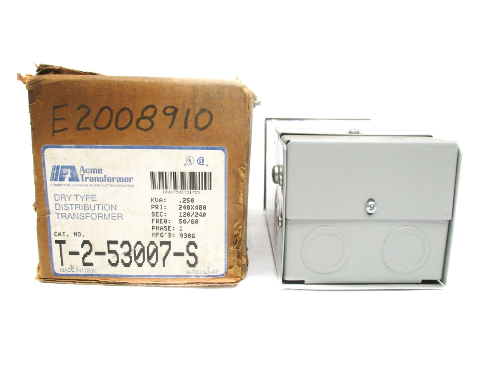 ACME TRANSFORMER T-2-53007-S .250KVA NSMP