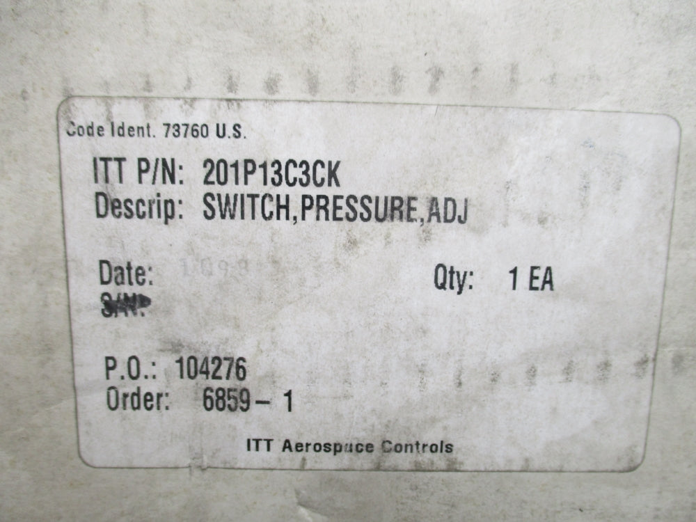 ITT 201P13C3CK NSMP