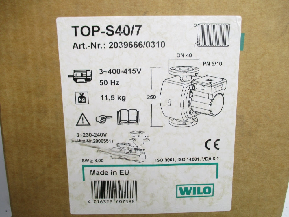 WILO TOP-S40/7 2039666/0310 NSMP