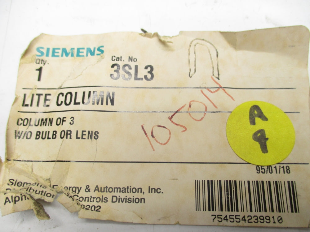 SIEMENS 3SL3 NSMP