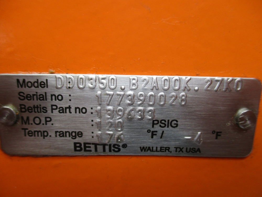 BETTIS DD0350.B2A00K.27K0 120PSI UNMP
