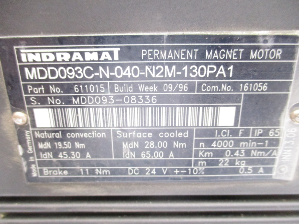 INDRAMAT MDD093C-N-040-N2M-130PA1 611015 UNMP