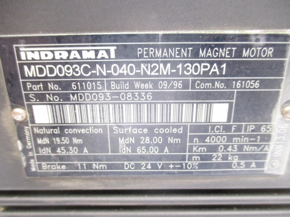 INDRAMAT MDD093C-N-040-N2M-130PA1 611015 UNMP