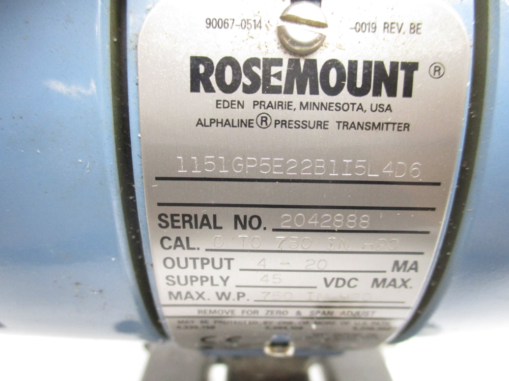 ROSEMOUNT 1151GP5E22B1I5L4D6 NSMP