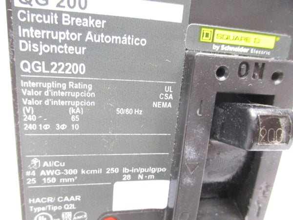 SQUARE D QGL22200 240V 200A NSMP