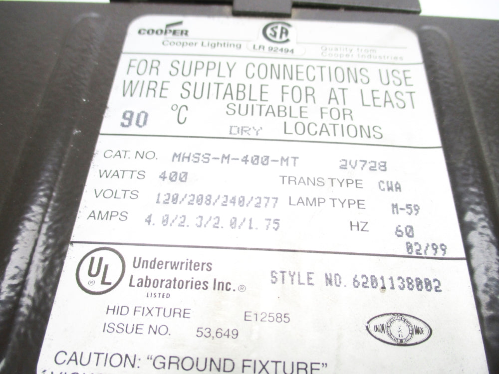 COOPER MHSS-M-400-MT NSNP