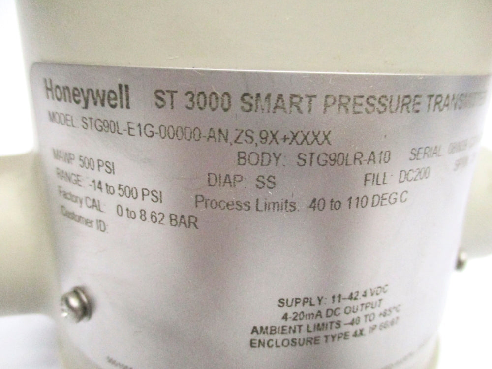 HONEYWELL STG90L-E1G-00000-AN,ZS,9X+XXXX NSNP