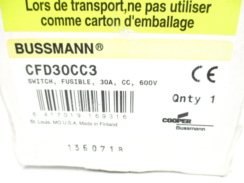 BUSSMAN CFD30CC3 NSMP