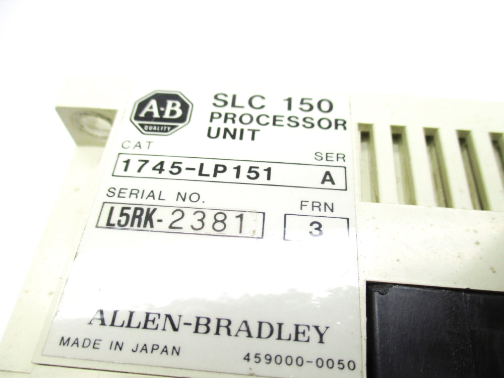 ALLEN BRADLEY 1745-LP151 SER. A F/W 3 UNMP
