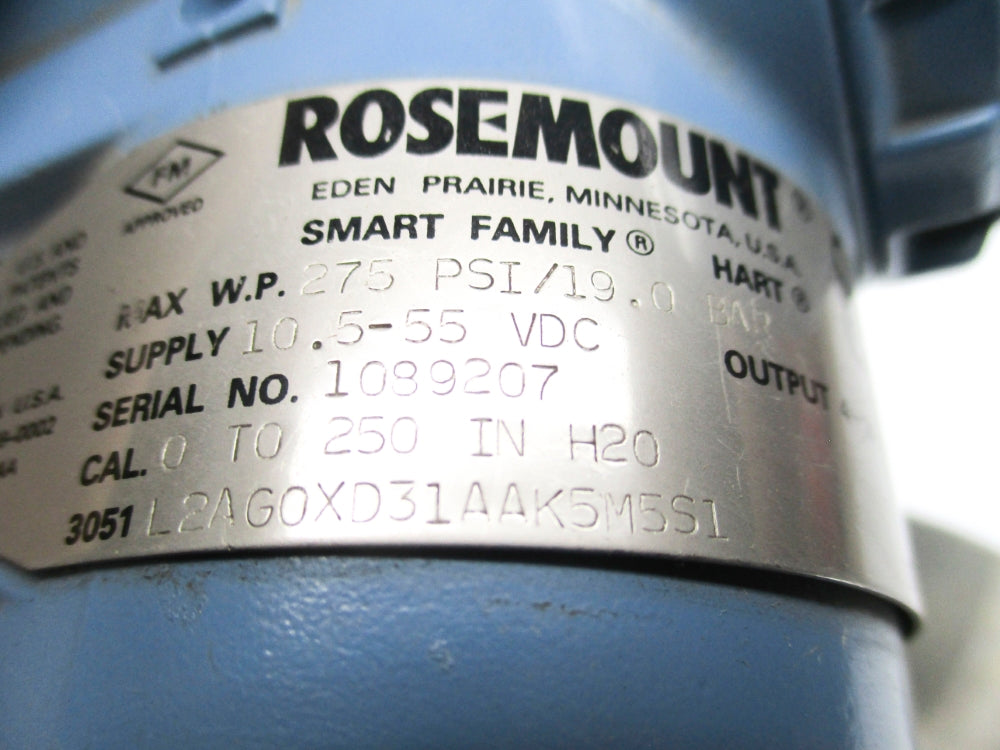 ROSEMOUNT 3051L2AG0XD31AAK5M5S1 UNMP