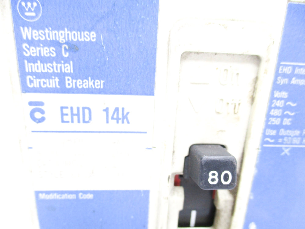 WESTINGHOUSE EHD3080L SER. C 80A 480V UNMP