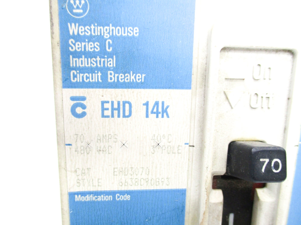 WESTINGHOUSE EHD3070 SER. C 70A 480V UNMP