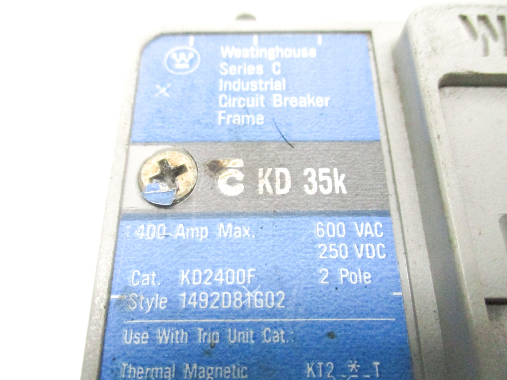 WESTINGHOUSE KD2350 SER. C 350A 600VAC UNMP