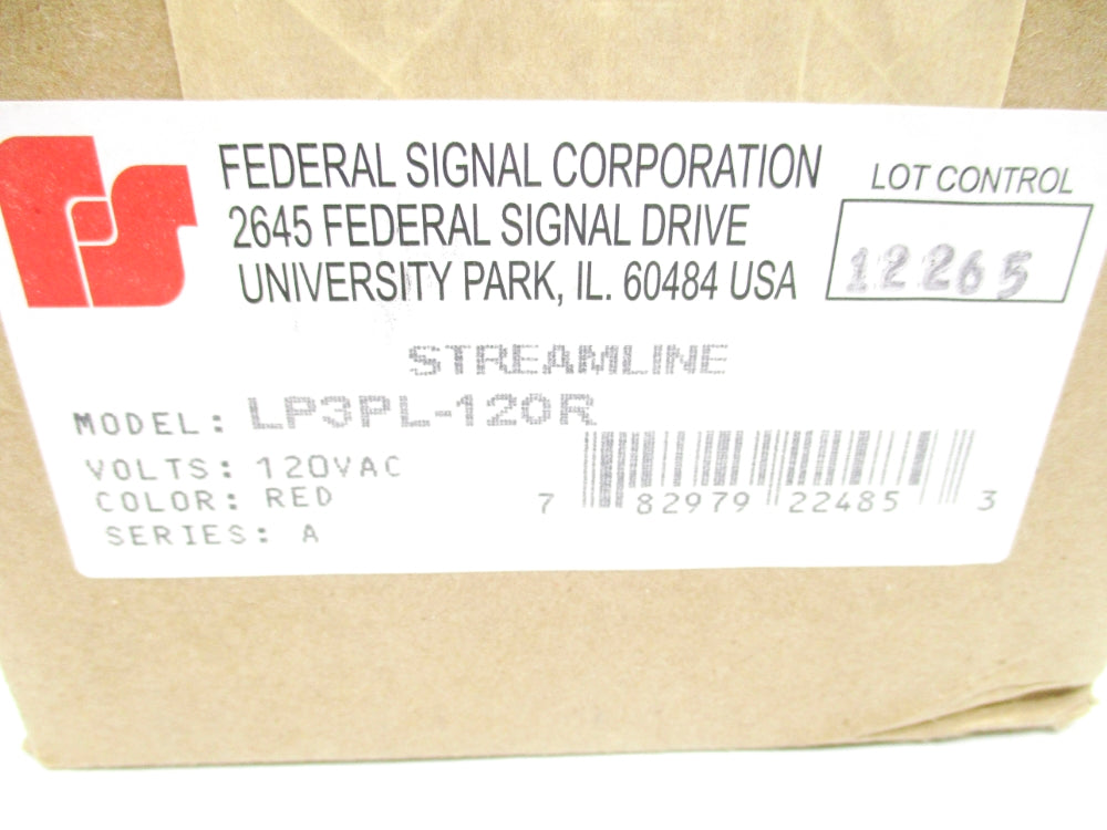 FEDERAL SIGNAL LP3PL-120R SER. A NSFS