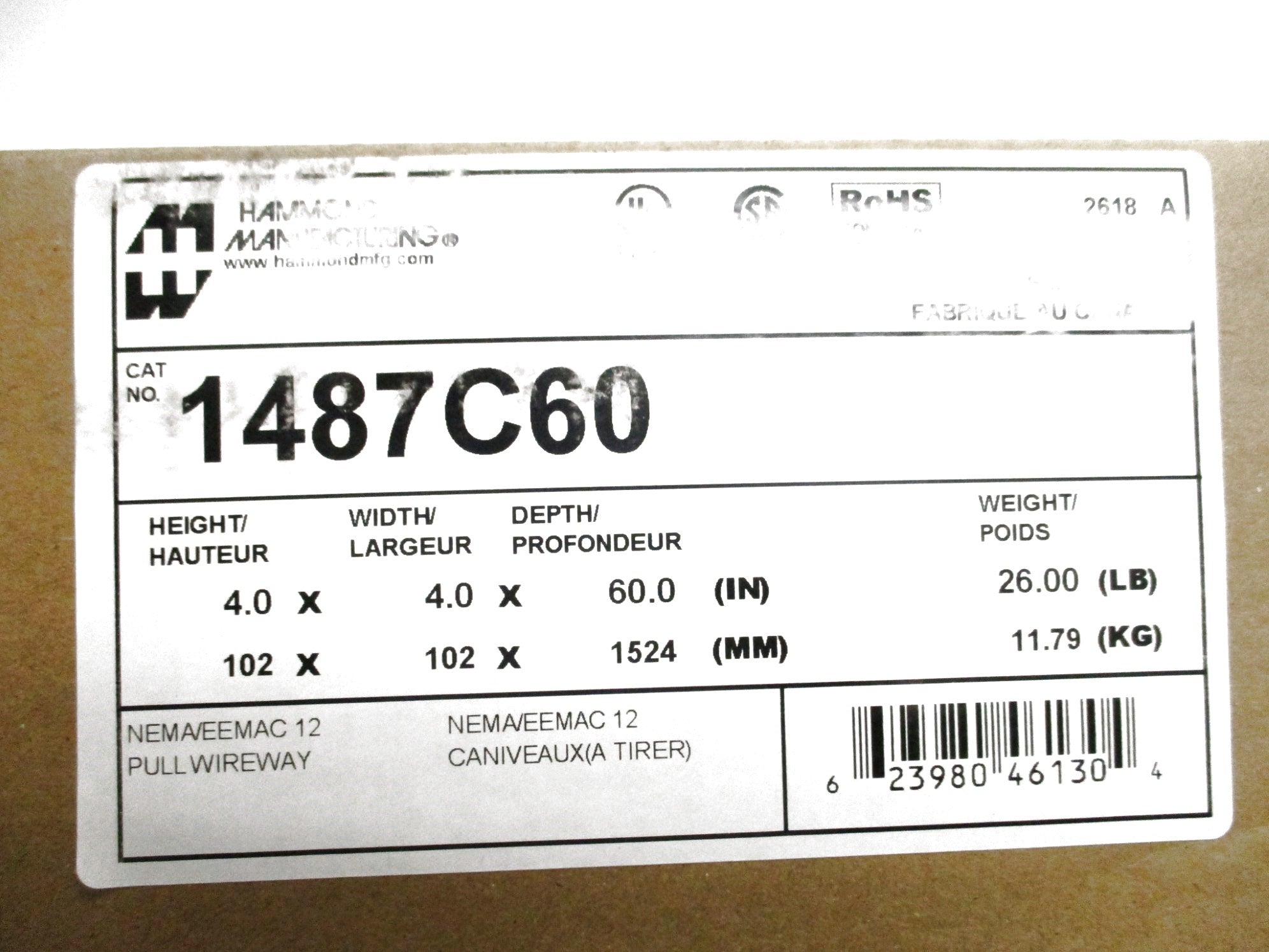 HAMMOND 1487C60 NSMP