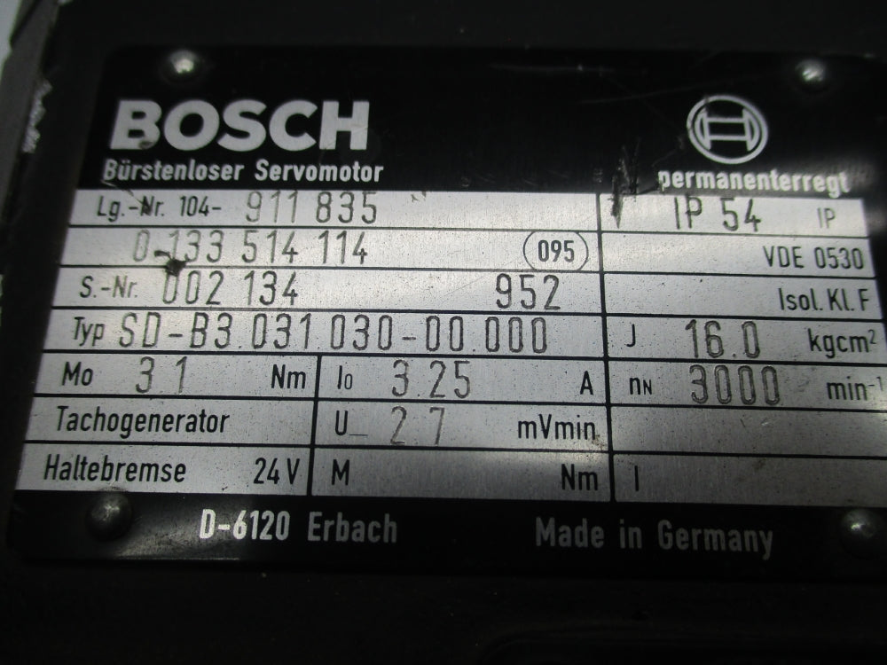 BOSCH SD-B3.031.030-00.000 104-911835 UNMP