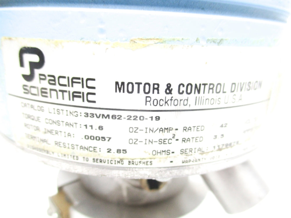 PACIFIC SCIENTIFIC 33VM62-220-19 UNMP