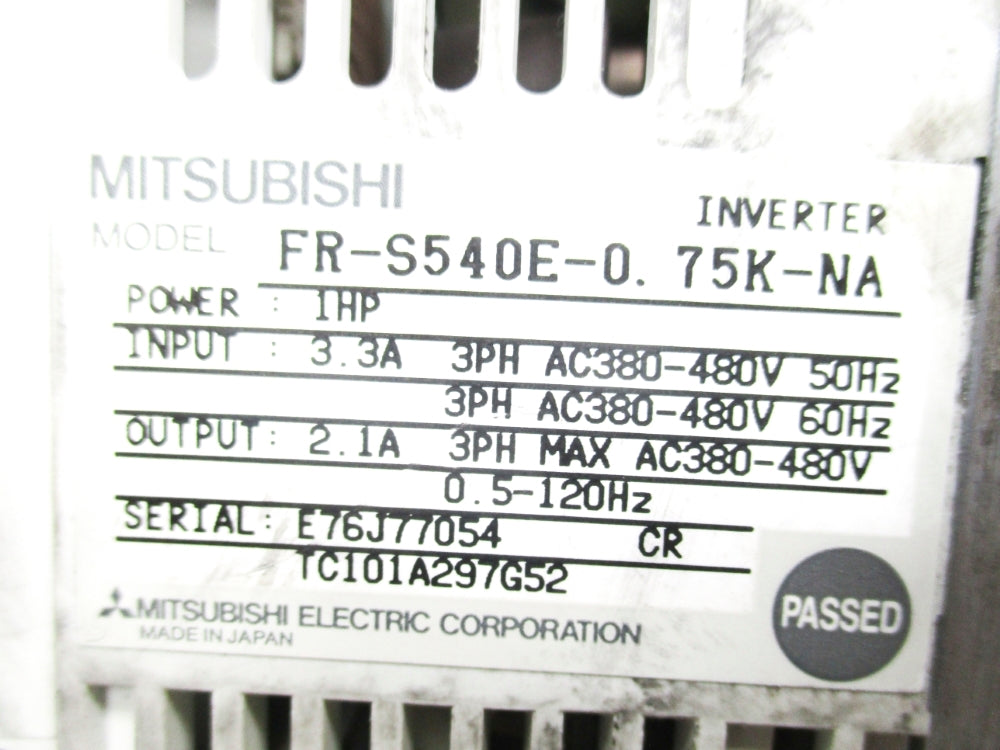 MITSUBISHI FR-S540E-0.75K-NA UNMP