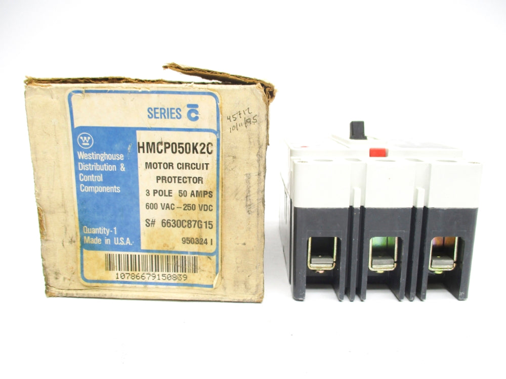 WESTINGHOUSE HMCP050K2C SER. C 50A 600VAC NSMP