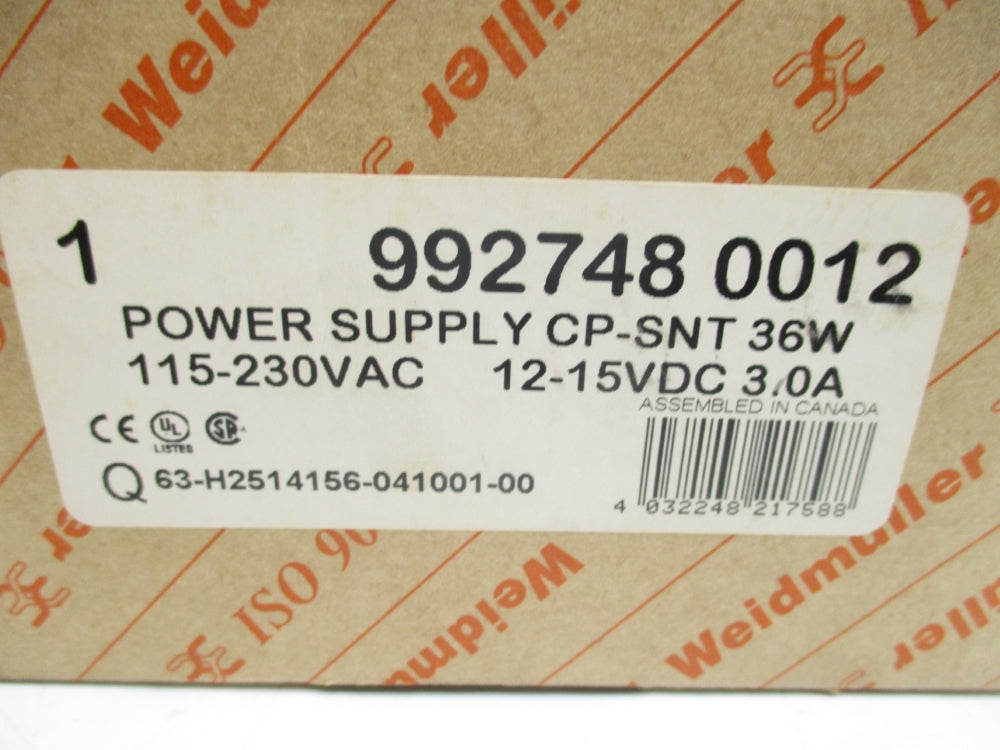 WEIDMULLER 9927480012 NSFS