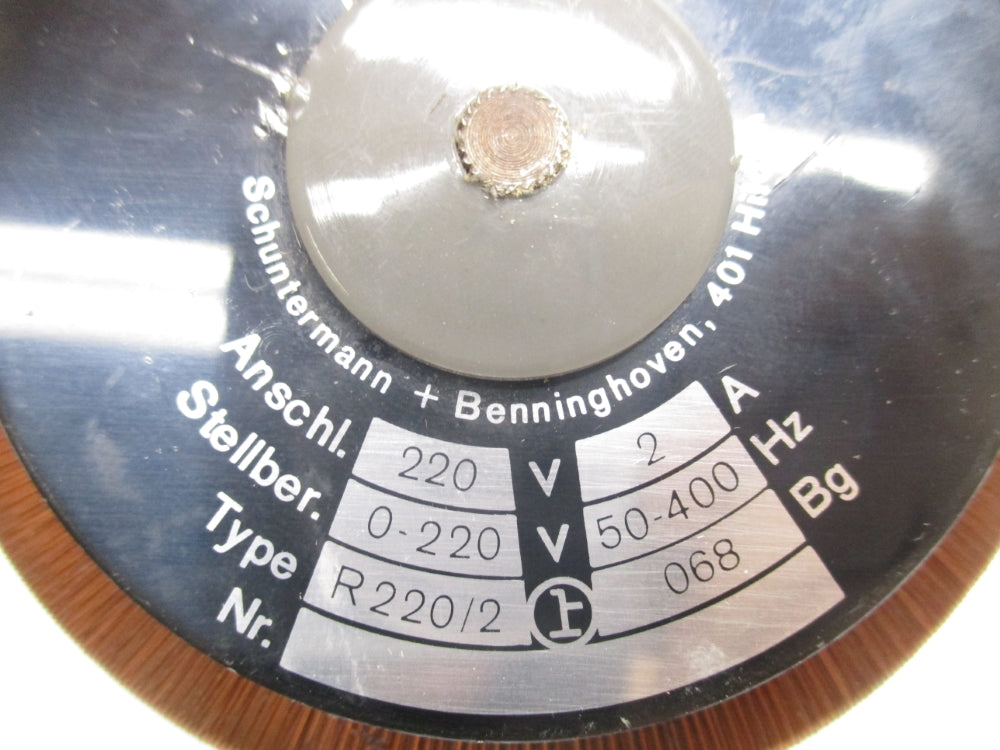 SCHUNTERMANN+BENNIGHOVEN R220/2 UNMP