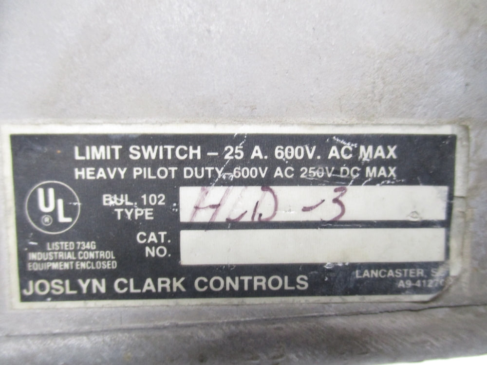 JOSLYN CLARK HLD-3 UNMP