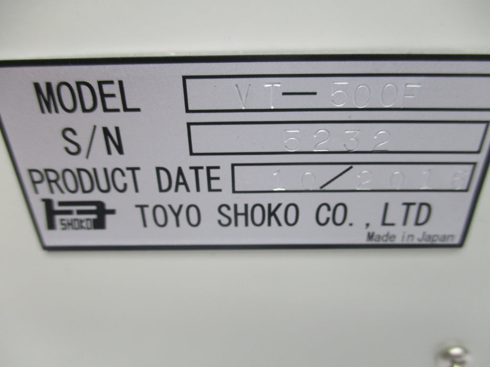 TOYO SHOKO VT-500F NSMP