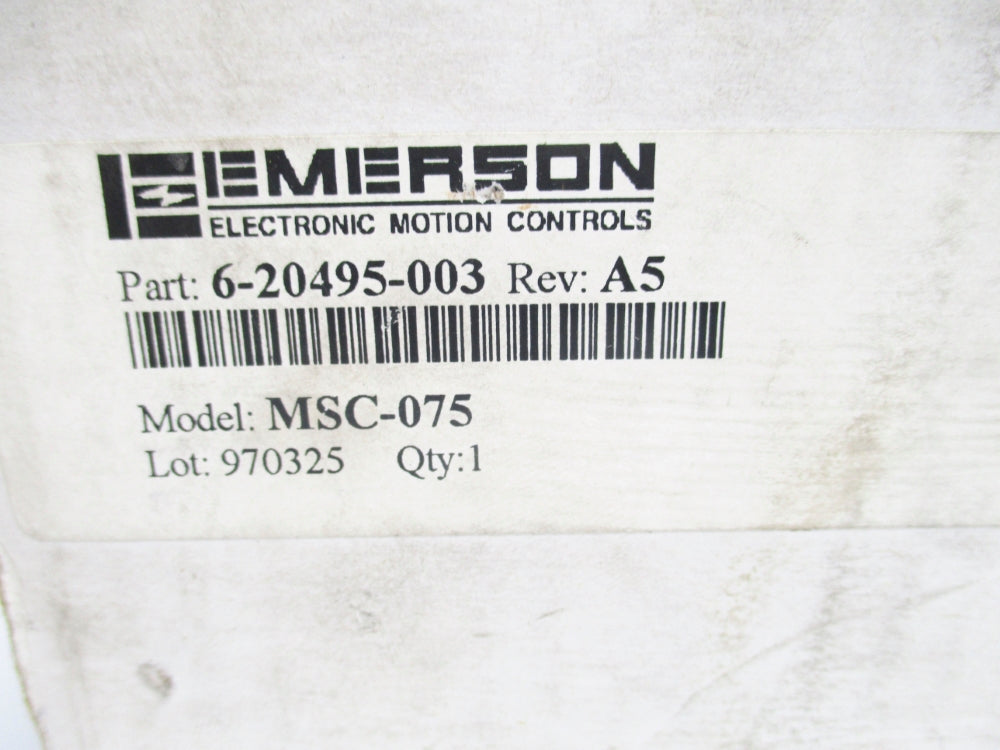 EMERSON 6-20495-003 MSC-075 NSMP