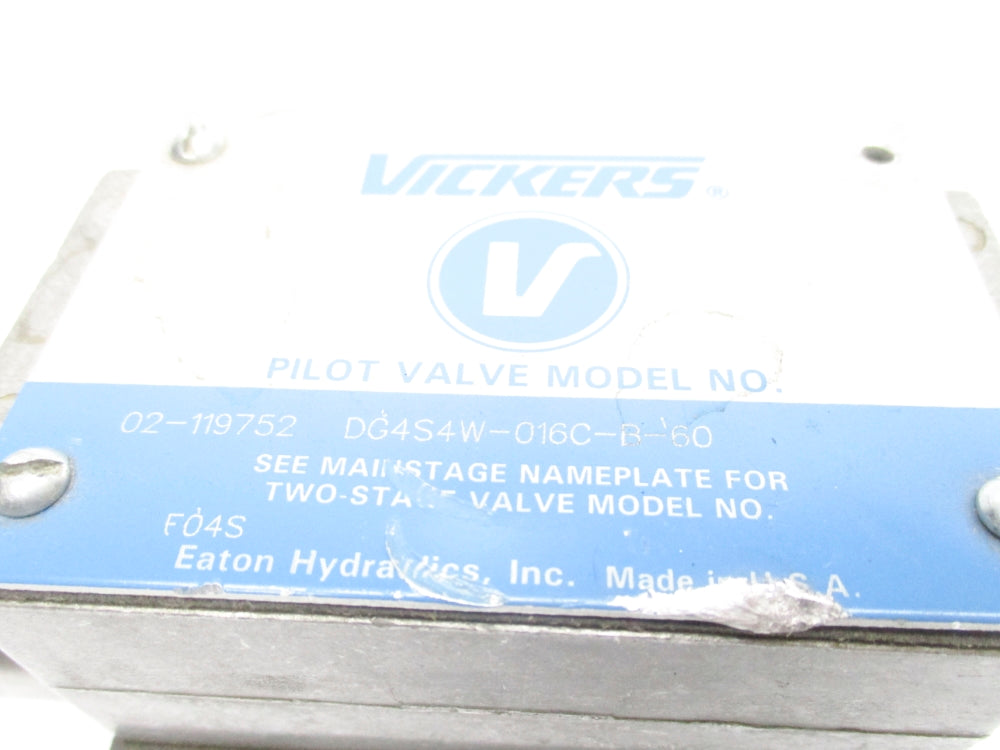 VICKERS DG4S4W-016C-B-60 02-119752 UNMP