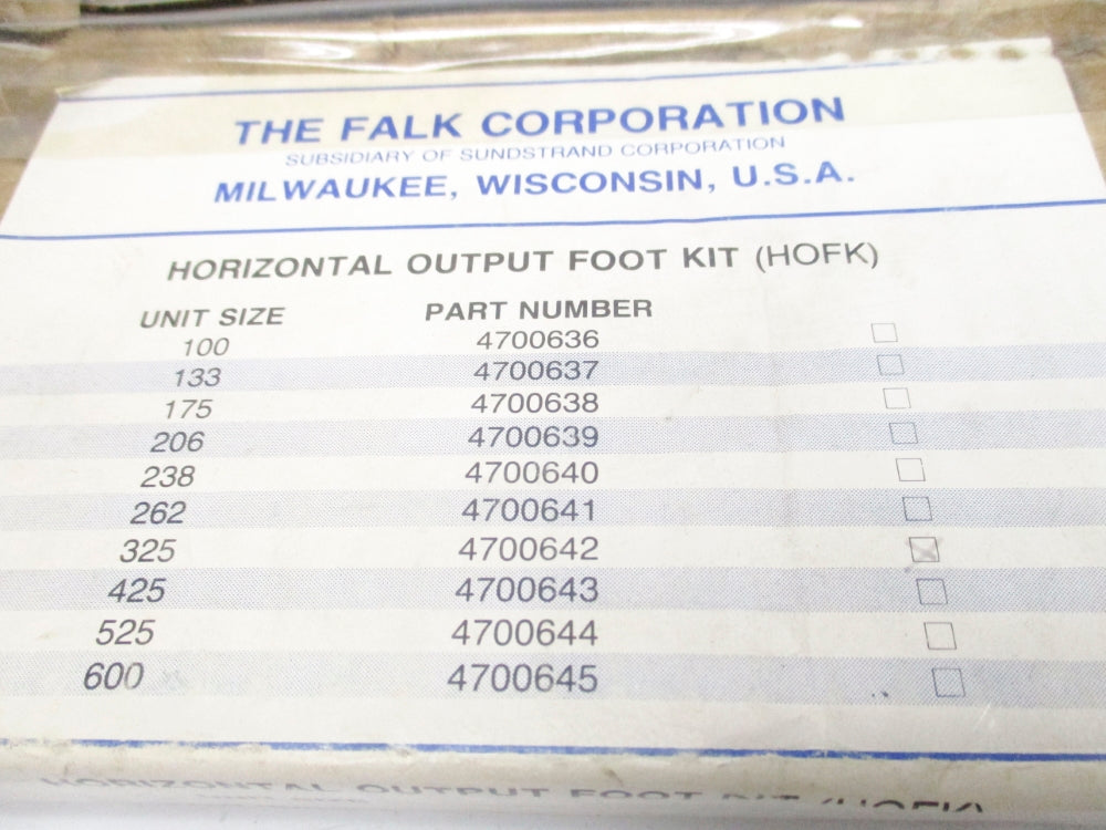 FALK 4700642 NSMP